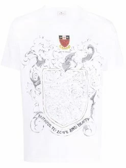 ETRO t-shirt à slogan brodé