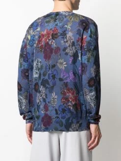 ETRO pull en cachemire à fleurs