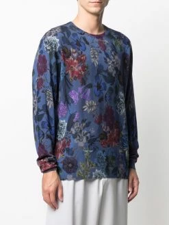 ETRO pull en cachemire à fleurs