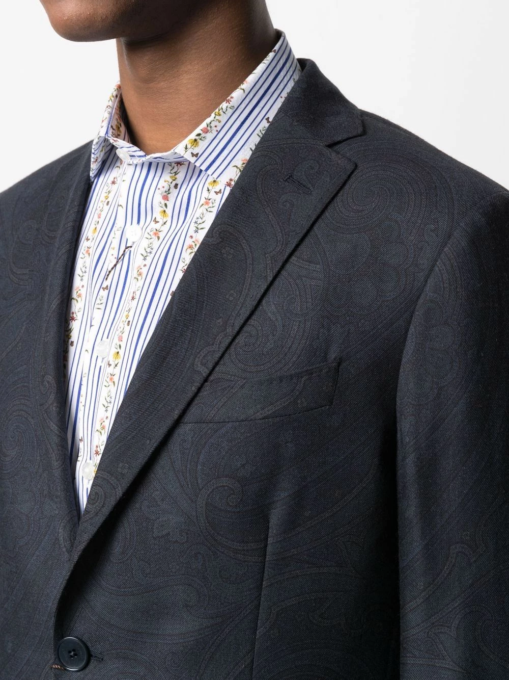 ETRO Rabais Blazer à simple boutonnage blazers homme 5 ETRO blazer à simple boutonnage