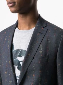 ETRO blazer rayé à fleurs
