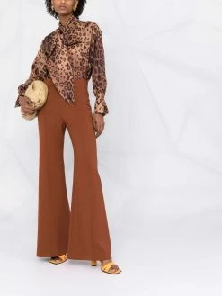 ETRO blouse à imprimé léopard