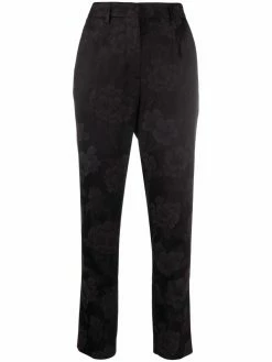 ETRO pantalon de tailleur à fleurs en jacquard