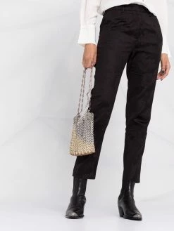 ETRO pantalon de tailleur à fleurs en jacquard