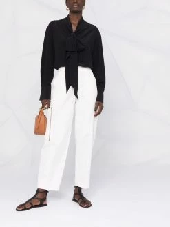 ETRO blouse drapée à col noué