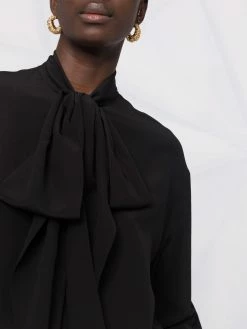 ETRO blouse drapée à col noué