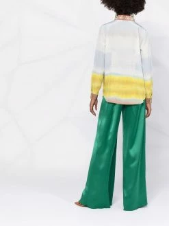 ETRO blouse en soie à imprimé héron