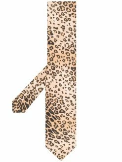 ETRO cravate à imprimé léopard