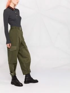 ETRO polo nervuré à manches longues