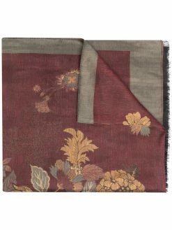 ETRO écharpe à fleurs en jacquard