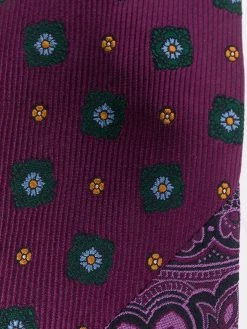 ETRO cravate en soie à broderies