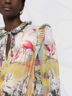 ETRO robe à imprimé photographique