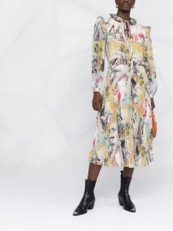 ETRO robe à imprimé photographique