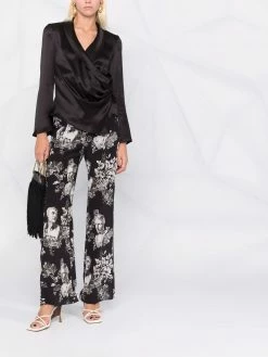 ETRO pantalon à imprimé graphique