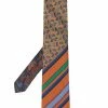 ETRO cravate rayée à motif cachemire
