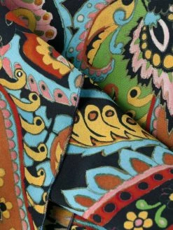 ETRO robe volantée à motif cachemire