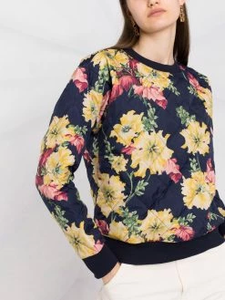 ETRO sweat matelassé à fleurs