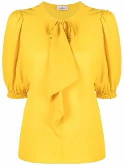 ETRO blouse en soie à col lavallière