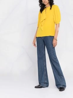 ETRO blouse en soie à col lavallière