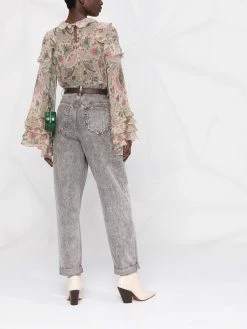 ETRO blouse en soie à imprimé cachemire