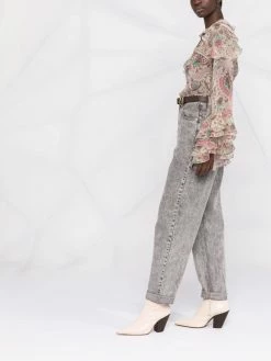 ETRO blouse en soie à imprimé cachemire