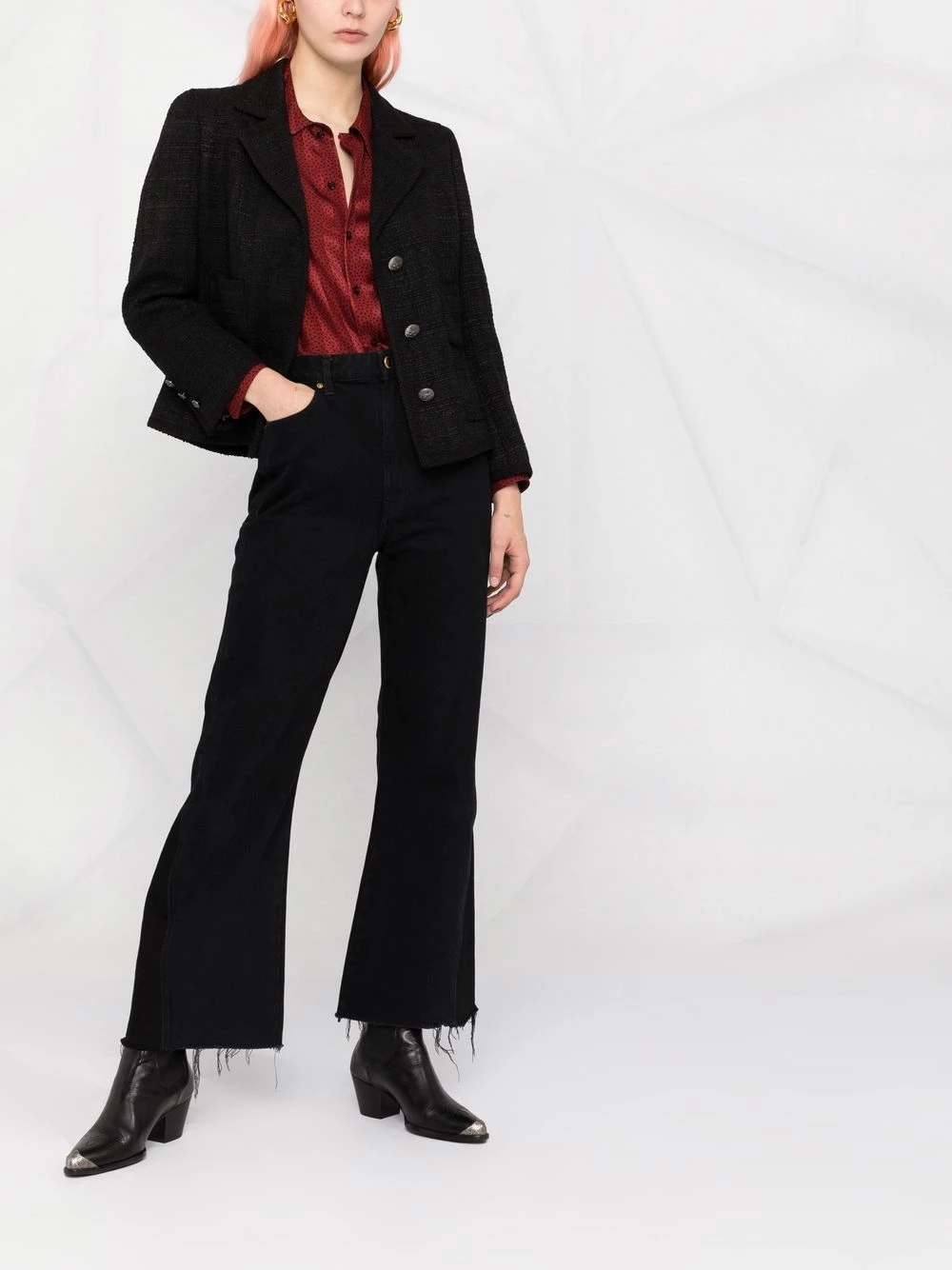 ETRO Prix Favorable Blazer en fil bouclé à simple boutonnage blazers femme 2 ETRO blazer en fil bouclé à simple boutonnage