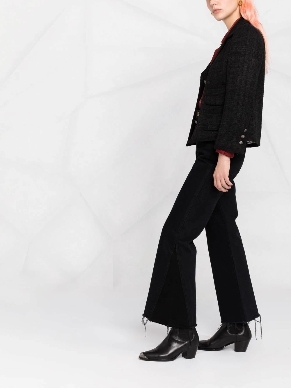 ETRO Prix Favorable Blazer en fil bouclé à simple boutonnage blazers femme 4 ETRO blazer en fil bouclé à simple boutonnage