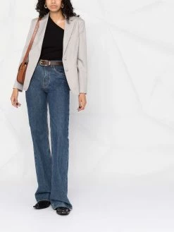 ETRO blazer cintré à simple boutonnage