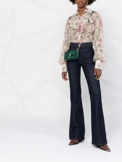 ETRO chemise en soie à motif cachemire