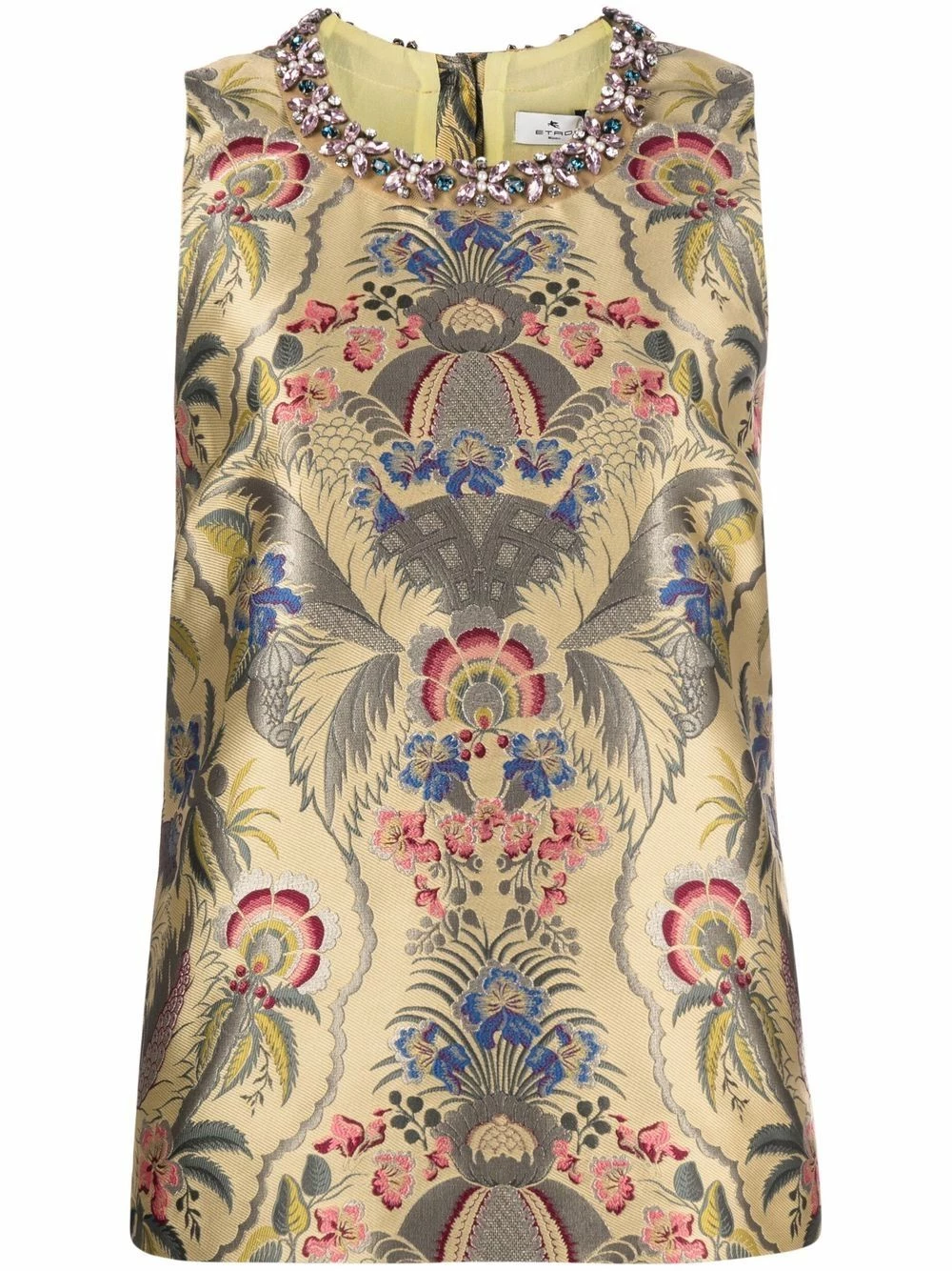 ETRO Un Tarif Préférentiel Blouse en soie à fleurs brodées blouses femme 1 ETRO blouse en soie à fleurs brodées