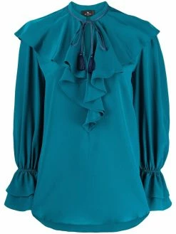 ETRO blouse drapée à volants