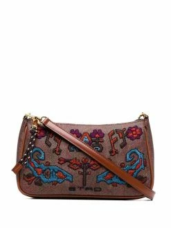 ETRO sac à main en cuir à broderies