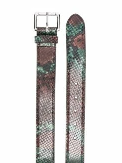 ETRO ceinture à effet peau de serpent