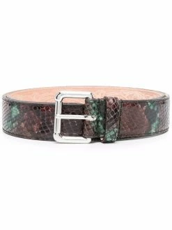 ETRO ceinture à effet peau de serpent