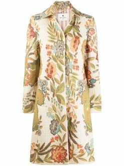 ETRO manteau à fleurs
