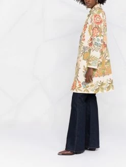 ETRO manteau à fleurs
