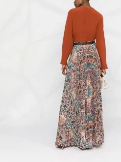 ETRO blouse en soie à ouverture goutte d'eau
