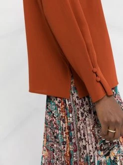 ETRO blouse en soie à ouverture goutte d'eau