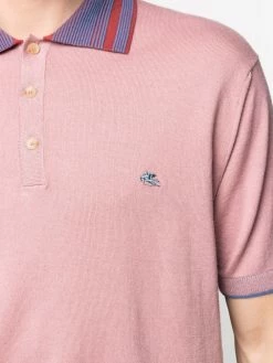 ETRO polo à logo brodé