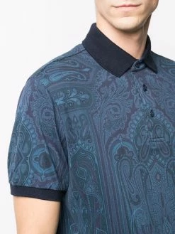 ETRO polo à imprimé cachemire