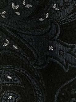 ETRO cravate en soie à broderies