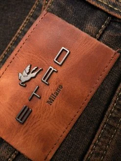 ETRO jean droit à effet délavé