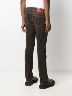 ETRO jean droit à effet délavé