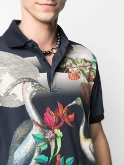 ETRO polo imprimé Heron