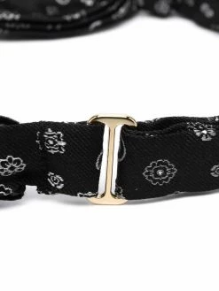 ETRO nœud papillon en soie à imprimé cachemire