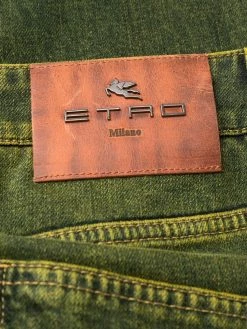 ETRO jean droit à taille mi-haute