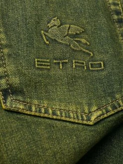ETRO jean droit à taille mi-haute