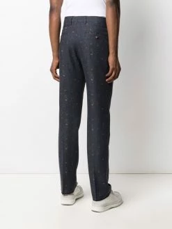 ETRO pantalon rayé à fleurs