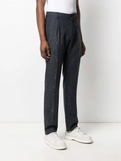 ETRO pantalon rayé à fleurs