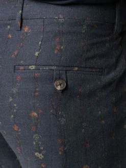 ETRO pantalon rayé à fleurs